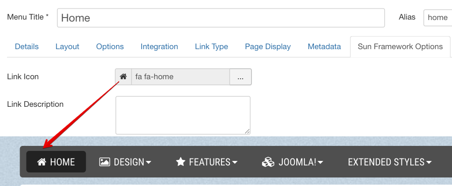 Main Menu Icons Settings